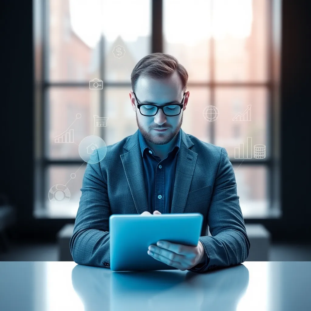 Nederlandse ondernemer die digitale financiële tools gebruikt