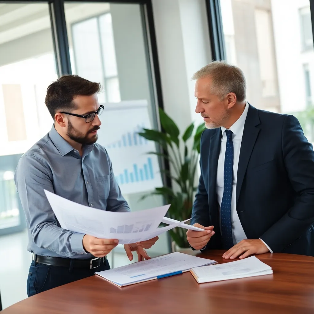 Nederlandse ondernemer in gesprek met financieel adviseur